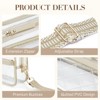 Clear Bag for Stadium Events Quilted Clear Purse for Women Stadium Approved PVC Crossbody Concert Bag - 4 of 4