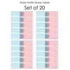 Big Dot of Happiness Baby Gender Reveal - Team Boy or Girl Party Water Bottle Sticker Labels - Set of 20 - 3 of 4