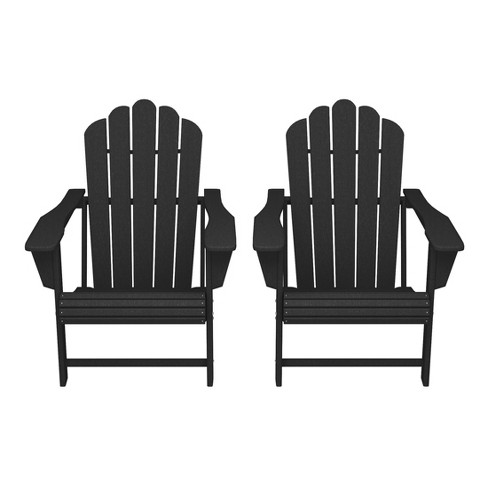 WestinTrends Highland Outdoor Patio HDPE Adirondack Chairs With Cup Holders (Set of 2) - image 1 of 4