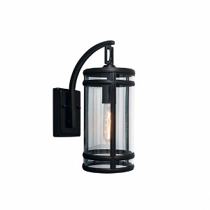 Norwell Lighting New Yorker 1 - Light Wall Light in  Acid Dipped Black - 1 of 4