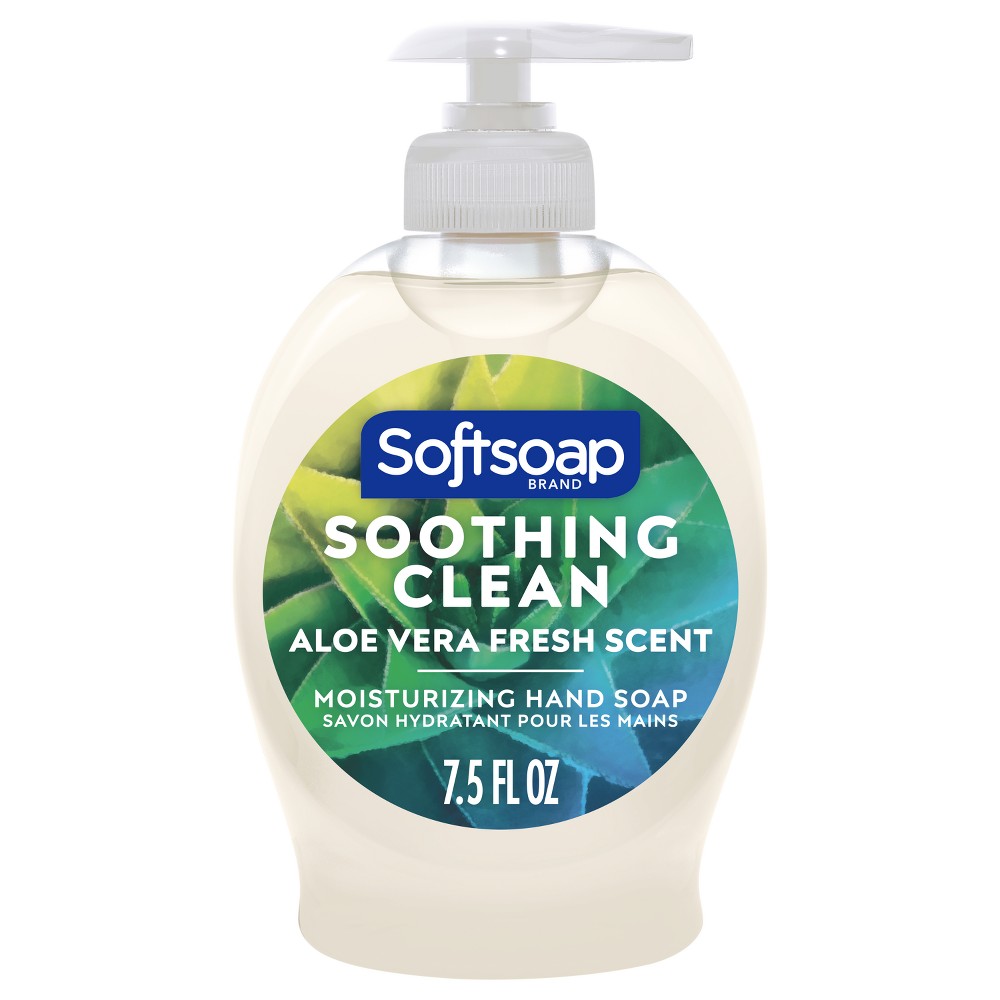 Photos - Shower Gel Softsoap Moisturizing Liquid Hand Soap Pump - Soothing Aloe Vera - 7.5 fl