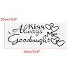 Unique Bargains Always Kiss Me Pattern Self-stick Bedroom Wall Stickers Artificial Decal - 2 of 4