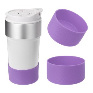 Unique Bargains Silicone Anti-Slip Protective Reusable Water Bottle Boot 2 Pcs - 1 of 4