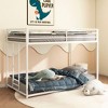 NicBex Square Twin Over Full Bunk Bed with Safety Vent Board Guardrail,Twin Loft Bed with Built-In Ladder,Low Profile Bunk Beds for Bedroom,White - 2 of 4