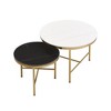 NicBex Coffee Tables for Living Room Modern 31.5" Round Coffee Table Lift-top Nesting Coffee Tables with 2 Drawers and Storage - 4 of 4