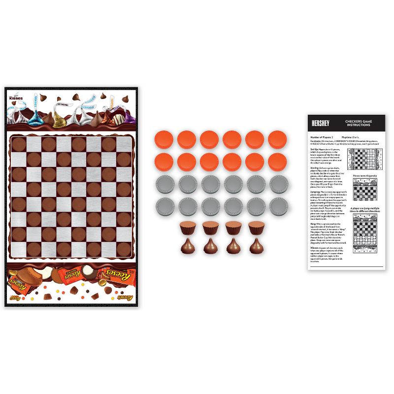 MasterPieces Officially licensed Hershey Checkers Board Game for Families and Kids ages 6 and Up, 3 of 7