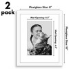 Americanflat 2 Pack of Picture Frames with Mat - Plexiglass Cover - 2 of 4