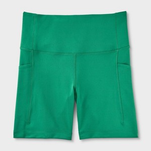 Women's 6" Dynamic Flex High-Rise Pocketed Bike Shorts - All In Motion™ - 1 of 1