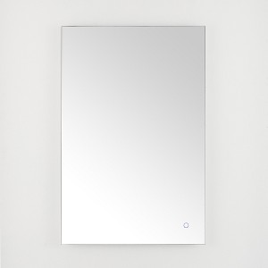 Jed 24" Aluminum LED Rectangle Mirror - LMR1006 - Silver - Safavieh - 1 of 4
