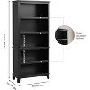 Acekool 71.3" Tall 5-Tier Wooden Bookshelf with 3 Adjustable Shelves, 11.8" Wide Slim Floor-Standing Bookcase for Living Room, Bedroom - 2 of 4