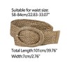 Allegra K Women's Woven Decor Adjustable Wide Dress Waist Belts 58-84cm/22.83-33.07" - 3 of 4