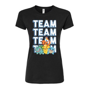 Women's - Pokémon - Partners Team Fitted Graphic T-Shirt - 1 of 3