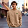 Dalix Alien Embroidery Relaxed Crewneck Sweatshirt Soft Fleece Fit Lounge Mens - 3 of 4