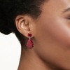 Ross-Simons 26.50 ct. t.w. Opaque Ruby Drop Earrings in Sterling Silver - 2 of 4