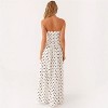 Clotth Women's Strapless Floral Print Dress - Sleeveless Tube Long Dress, High Waist, Elegant Style with Pattern - 2 of 4