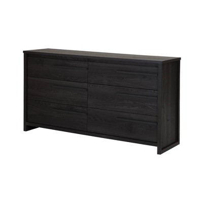 Tao 6-Drawer Double Dresser Gray Oak  - South Shore