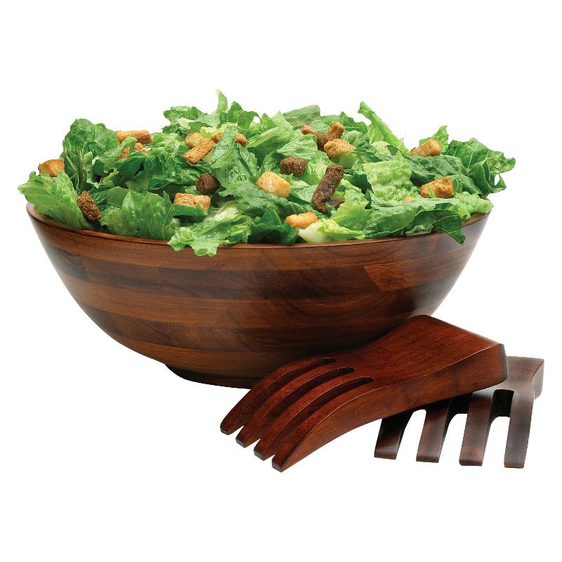 Lipper International 3pc Wood Salad Serving Set, 4 of 7