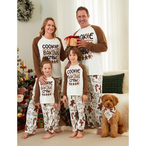 PATPAT Family Matching Christmas Pajamas  Long Sleeve Matching Sets For Family Brown - 1 of 4