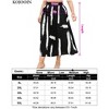 Womens Plus Size Skirt Elastic Waist Boho Skirts with Pockets - 2 of 4
