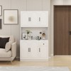 NicBex 70.87 Inch Tall Kitchen Pantry Storage Cabinet with 6 Doors,1 Drawer and Adjustable Shelves for Dining Room,Bathroom,Kitchen - 3 of 4