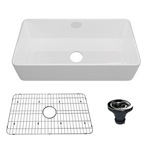 CASAINC 36" L x 18" W Single Bowl Fireclay Farmhouse Kitchen Sink - 1 of 1