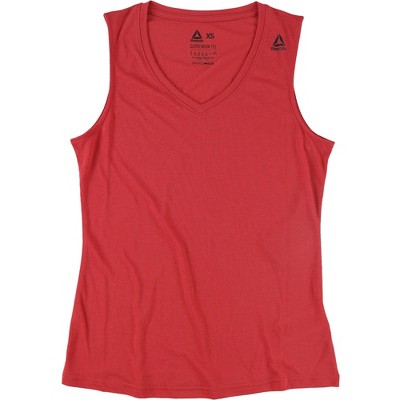 Reebok Mens Supremium Speedwick Tank Top, Red, X-Small