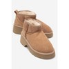 Ary - Cognac Suede Leather Platform Boot (Women) cognac suede 6 Forever & Always Shoes US - 2 of 4