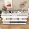 9 Drawer Modern Dresser for Bedroom, No Handles Design Wood Storage Cabinet with Spacious Drawers and Stable Freestanding Structure, Easy Assembly - 4 of 4
