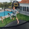 Springfree Trampoline Kids Outdoor Large Oval 8 x 13 Ft Trampoline w/ Enclosure & Outdoor Jumping Basketball Game FlexrHoop Accessory, Black - 4 of 4