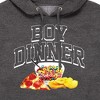 Men's - Instant Message - Boy Dinner Graphic Fleece Pullover Hoodie - 2 of 4
