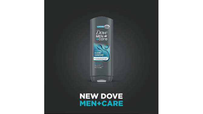 Dove Men+Care Clean Comfort Micro Moisture Mild Formula Body Wash - 18 fl oz/2pk, 2 of 9, play video
