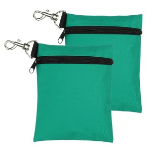 Unique Bargains Oxford Cloth Zipper Professional Golf Tee Pouches 5.5" x 6.7" 2 Pcs - 1 of 4
