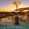 Acekool 48,000 BTU Propane Patio Heater with Cover, Portable Outdoor Heater, Double Stainless Steel, Wheels - 2 of 4