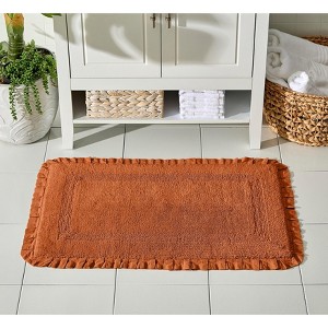 BrylaneHome Rectangle Ruffle Bath Rug - 1 of 2