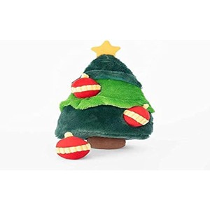 ZippyPaws Burrow Christmas Dog Toy - Plush Squeaky Holiday Dog Gifts, Interactive Hide & Seek Stocking Stuffers for Pets - Christmas Tree & Ornaments - 1 of 1