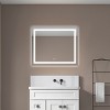 ChicFurnit Bathroom Vanity Mirrors Rectangle Frame Wall Mirror Anti Fog Mirror Decorative Wall Mirrors for Bathroom, Silver, 36"*1.5"*30" - 3 of 4