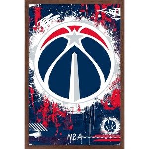 Trends International NBA Washington Wizards - Maximalist Logo 23 Framed Wall Poster Prints - 1 of 4