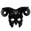 Underwraps Black Devil Foam Adult Costume Half Mask - 2 of 4