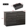 CAVINAS 6 Drawers Dresser for Bedroom,Modern Dresser with Hidden Handle for Kids Room,Living Room,Entry and Hallway,Gray White/Gray - 3 of 4