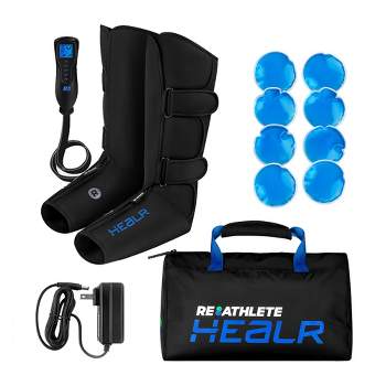 REATHLETE HEALR Leg, Calf, and Foot Massager for with Heat and Compression, Heat and Cold Therapies for Circulation Improvement and Pain Relief