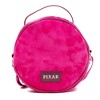 Disney Vegan Leather Round Crossbody Bag with Adjustable Straps, Pixar, Toy Story Lotso Face Character Close Up Furry, Dark Pink - 4 of 4