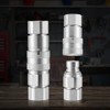 VEVOR 1/2" Flat Face Hydraulic Couplers, 1/2" NPT Skid Steer Hydraulic Quick Connect Couplers with 4 Dust Caps (ISO16028) - 2 of 4