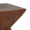 NicBex Modern 12.5" Outdoor Side Table,Concrete Patio End Table with Unique Sandblast Finish,Durable Accent Table for Garden,Poolside,Deck - 3 of 4