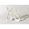 Carved Stone Bunny Outline Decor (Set of 2) - 4 of 4