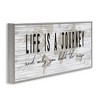 Stupell Industries Life Is a Journey Rustic World Map, 30" x 13" - 3 of 4