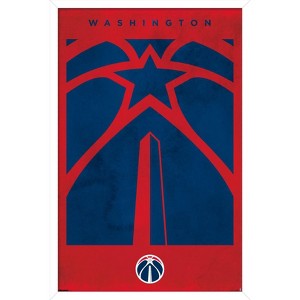 Trends International NBA Washington Wizards - Logo 25 Framed Wall Poster Prints - 1 of 4