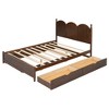 TIRAMISUBEST Queen Size Platform Bed With with 2 Big Drawers and Twin XL Size Trundle, Wooden Bed Frame with Headboard and Slats Support - 4 of 4