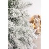 Perfect Holiday Alpine Spruce Snow Flocked Christmas Tree - image 3 of 3