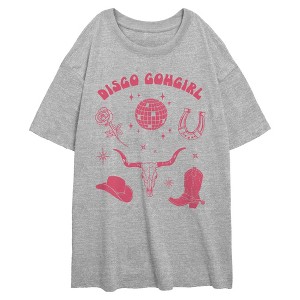 Junior's Lost Gods Cowgirl Era Oversized T-Shirt - 1 of 2