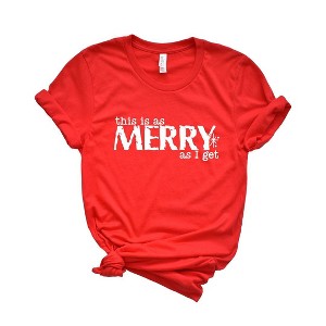 Simply Sage Market Women's Merry As I Get Short Sleeve Graphic Tee - 1 of 4